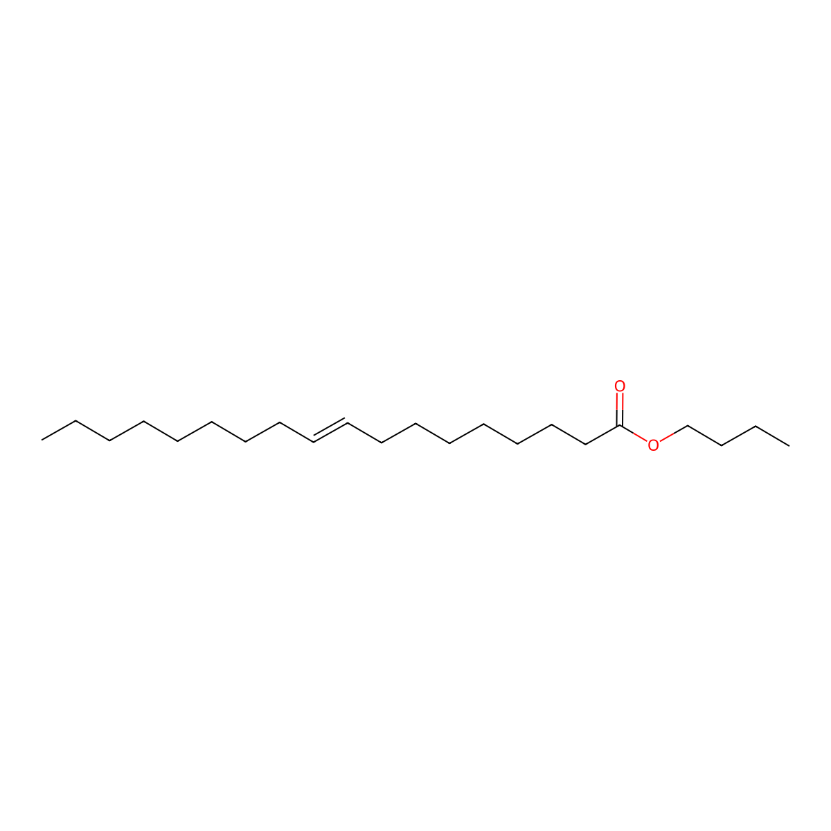 Butyl 9-octadecenoate molecular structure, CAS 13171-24-9