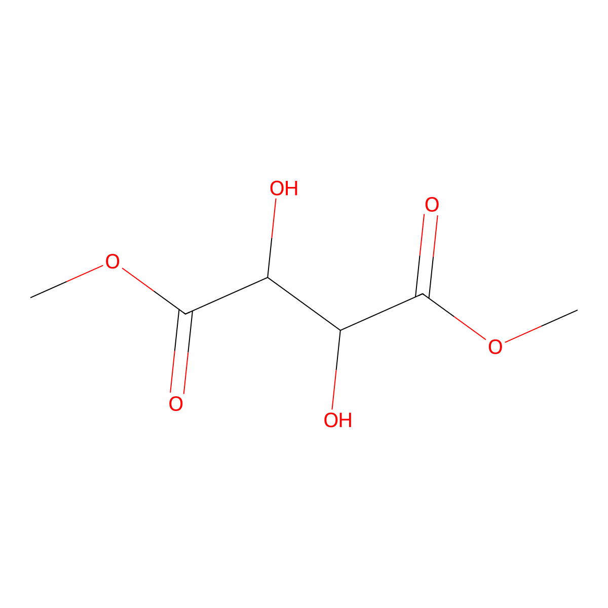 Dimethyl [S(R*,R*)]-tartrate molecular structure, CAS 13171-64-7