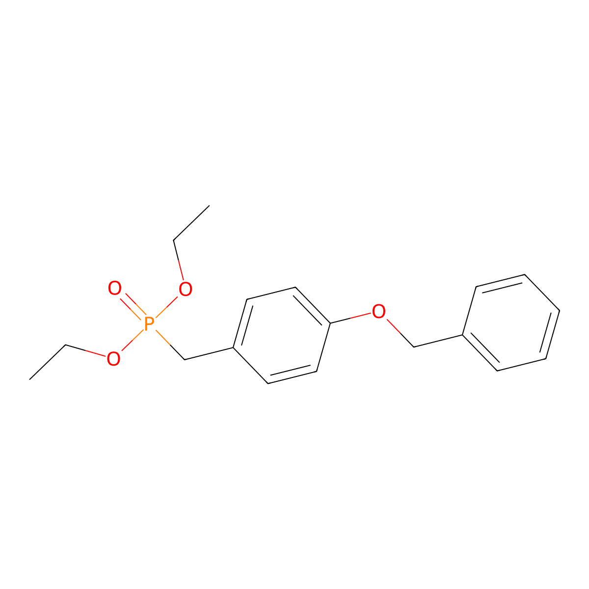 Diethyl 4-(benzyloxy)benzylphosphonate molecular structure, CAS 131719-55-6