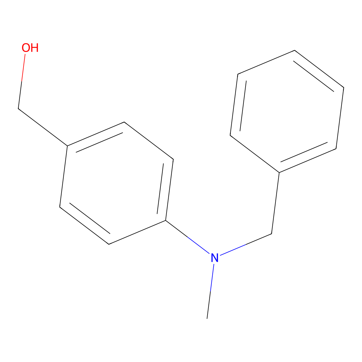 {4-[Benzyl(methyl)amino]phenyl}methanol molecular structure, CAS 131719-59-0