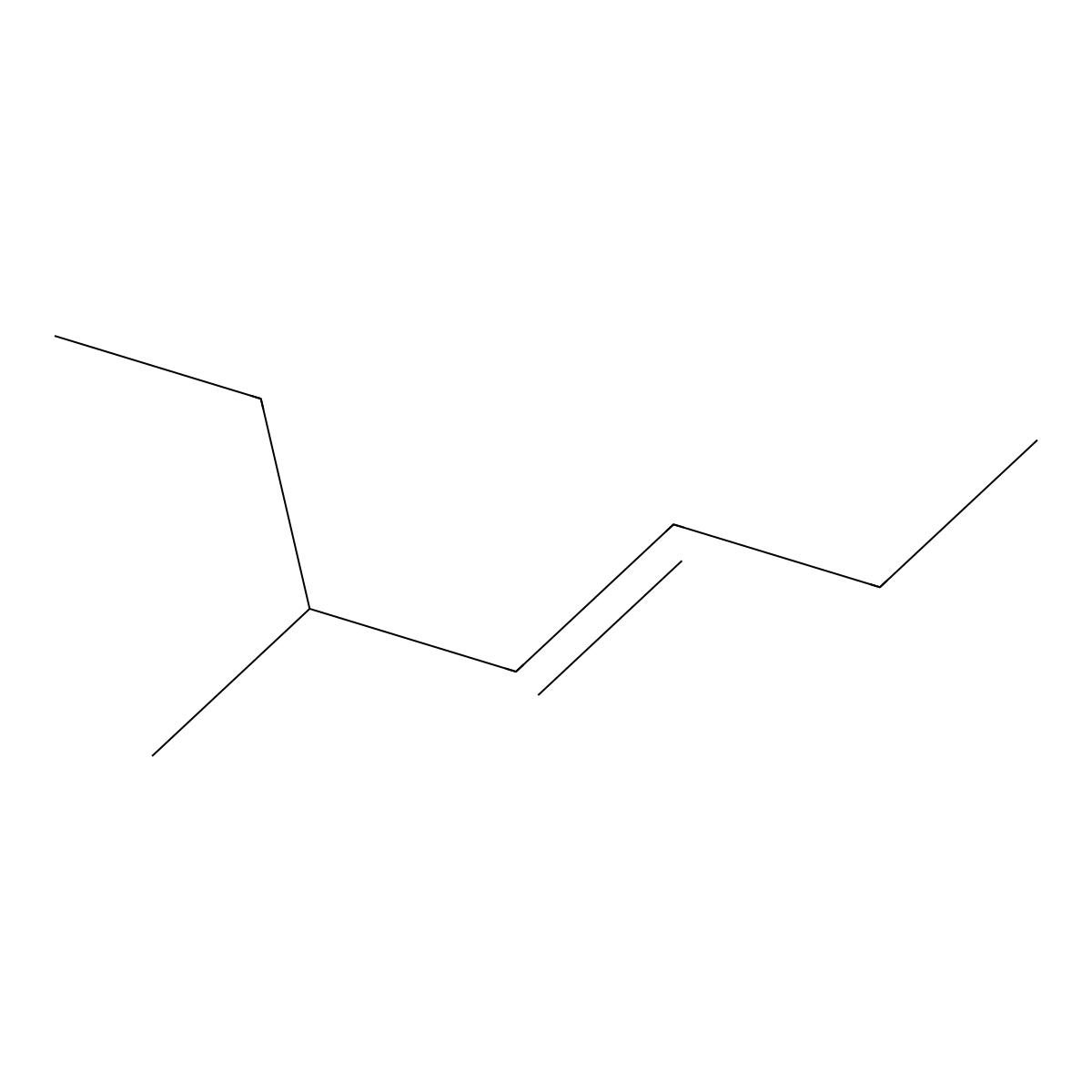 5-Methyl-3-heptene (cis-and trans-mixture) molecular structure, CAS 13172-91-3