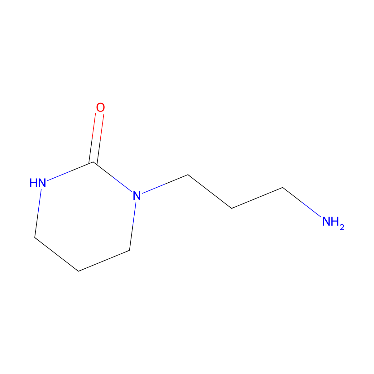 1-(3-Aminopropyl)-1,3-diazinan-2-one molecular structure, CAS 13173-07-4