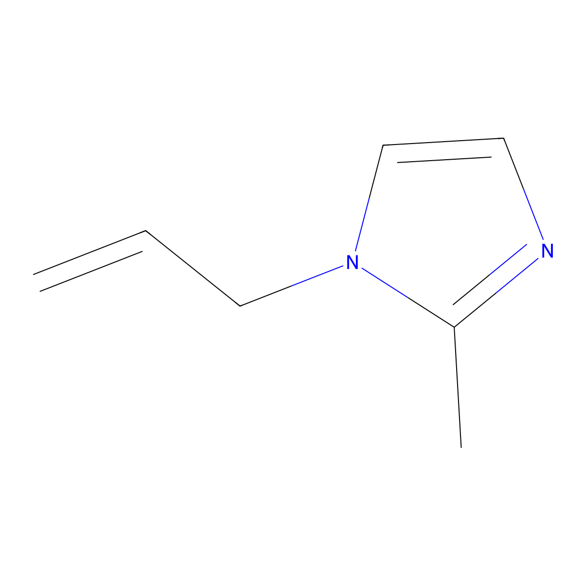 1-Allyl-2-methyl-1H-imidazole molecular structure, CAS 13173-22-3