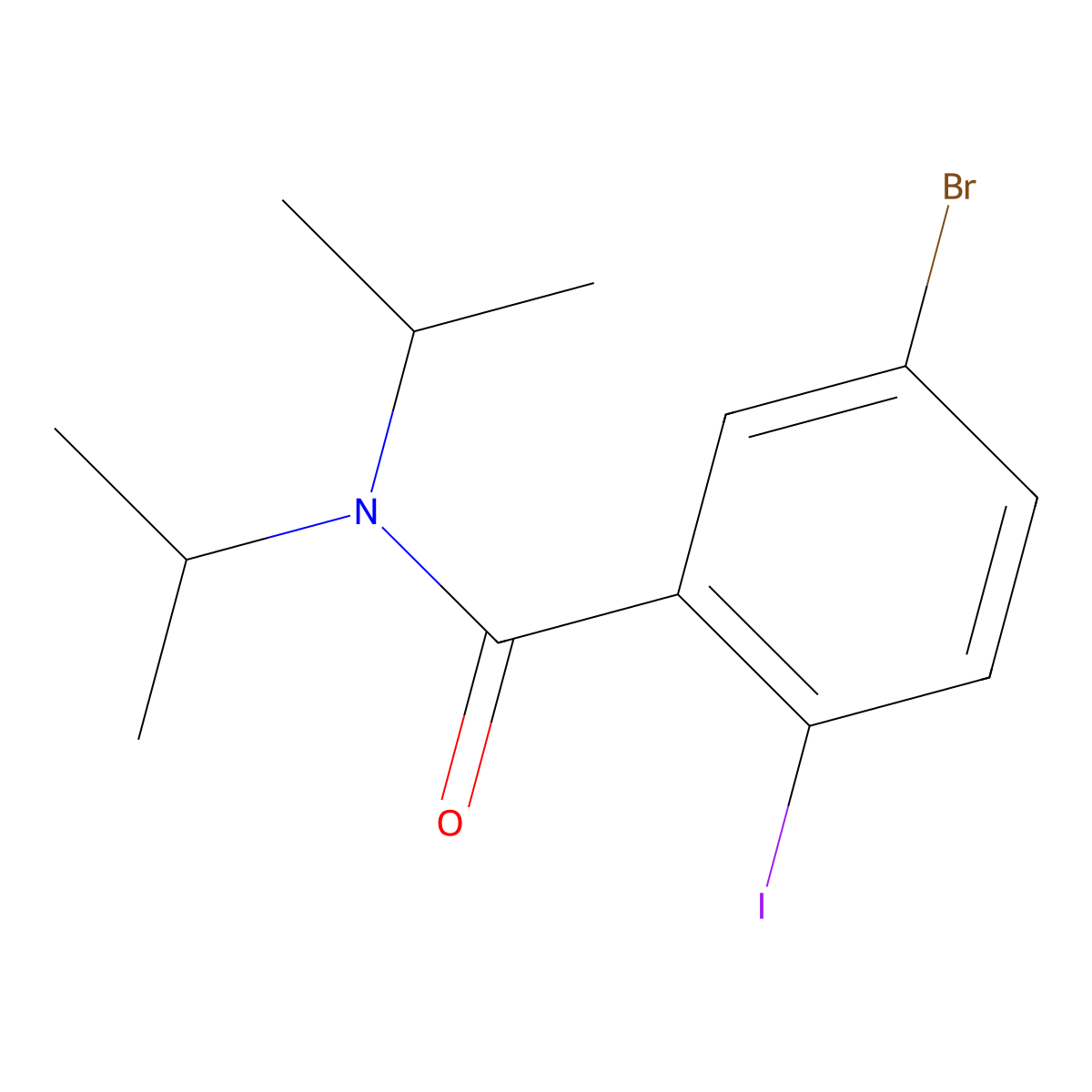 5-Bromo-2-iodo-N,N-bis(1-methylethyl)benzamide molecular structure, CAS 1317346-95-4