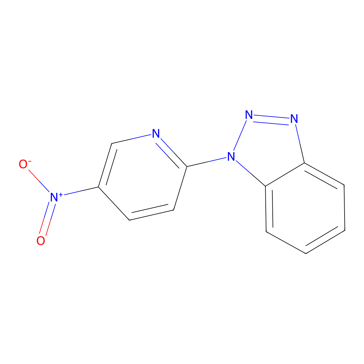 1-(5-Nitropyridin-2-yl)benzotriazole molecular structure, CAS 13174-96-4