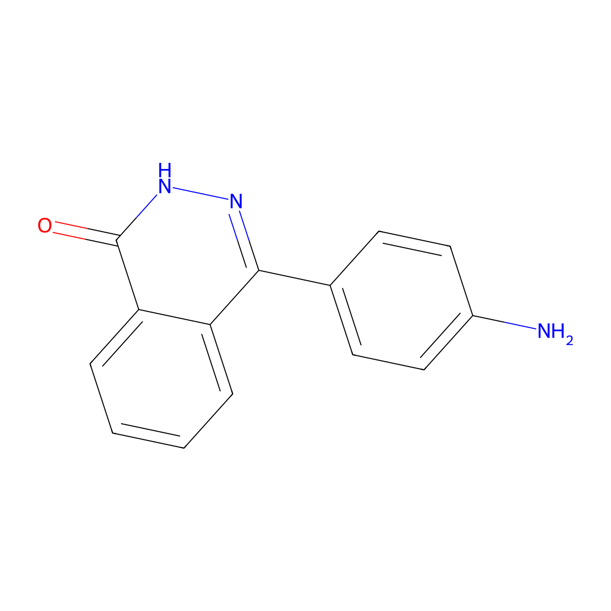 4-(4-Aminophenyl)phthalazin-1(2H)-one molecular structure, CAS 131741-53-2