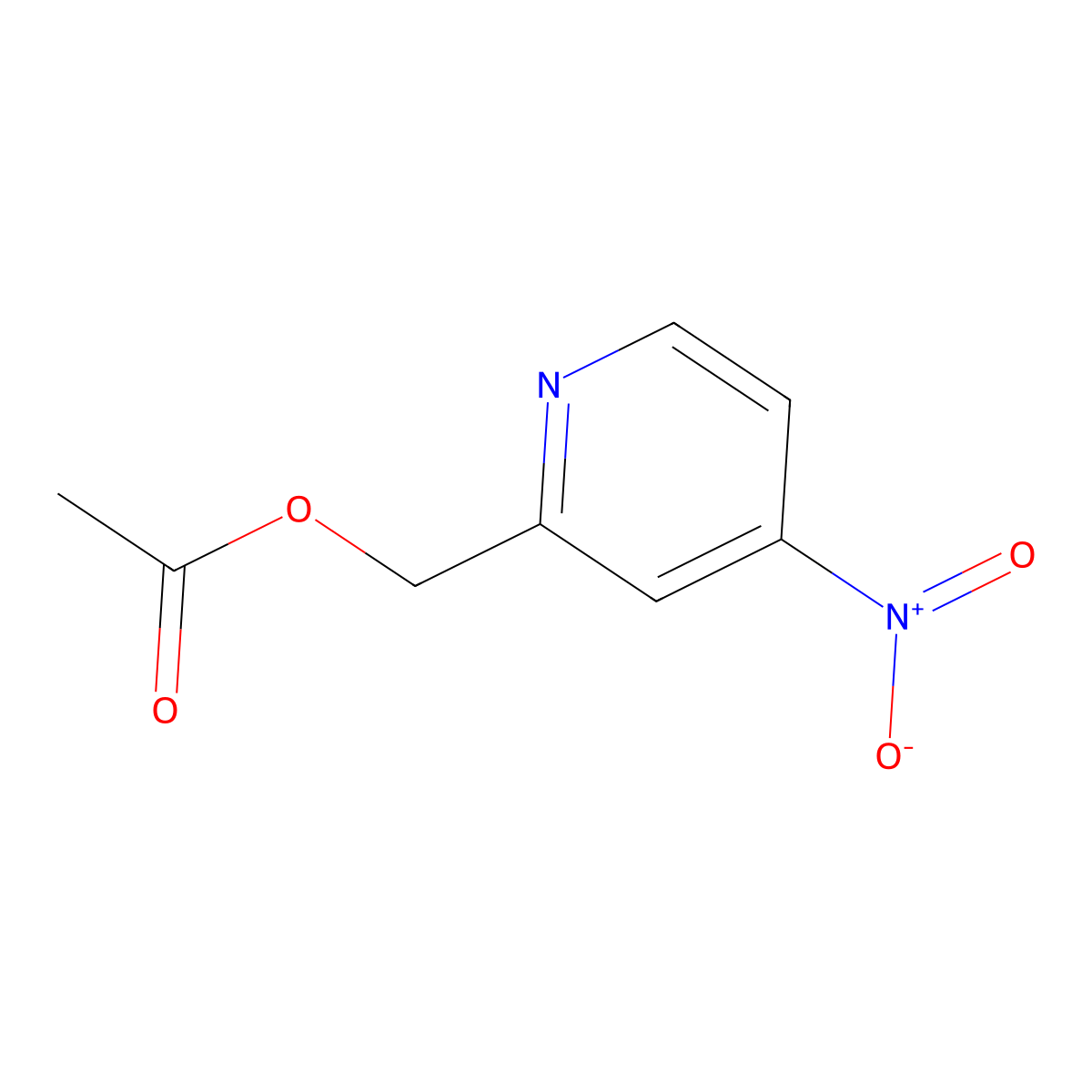 (4-Nitropyridin-2-yl)methyl acetate molecular structure, CAS 131747-32-5