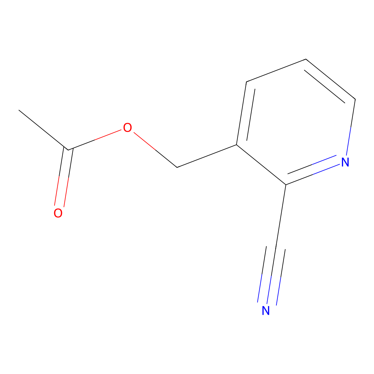 (2-Cyanopyridin-3-yl)methyl acetate molecular structure, CAS 131747-36-9