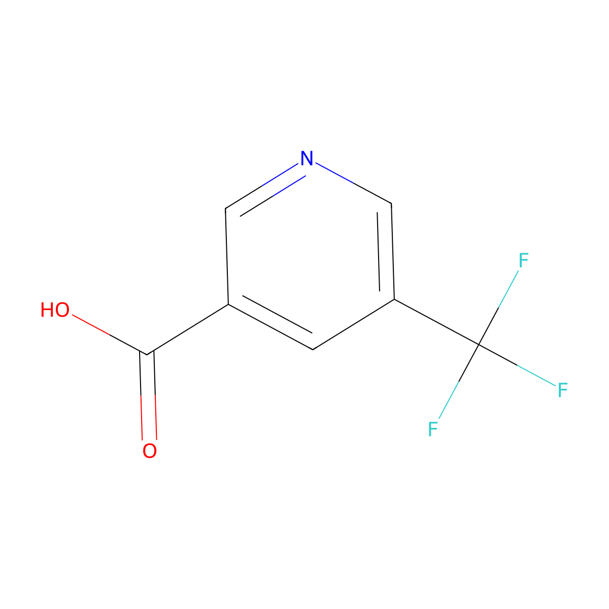 5-(Trifluoromethyl)nicotinic acid molecular structure, CAS 131747-40-5