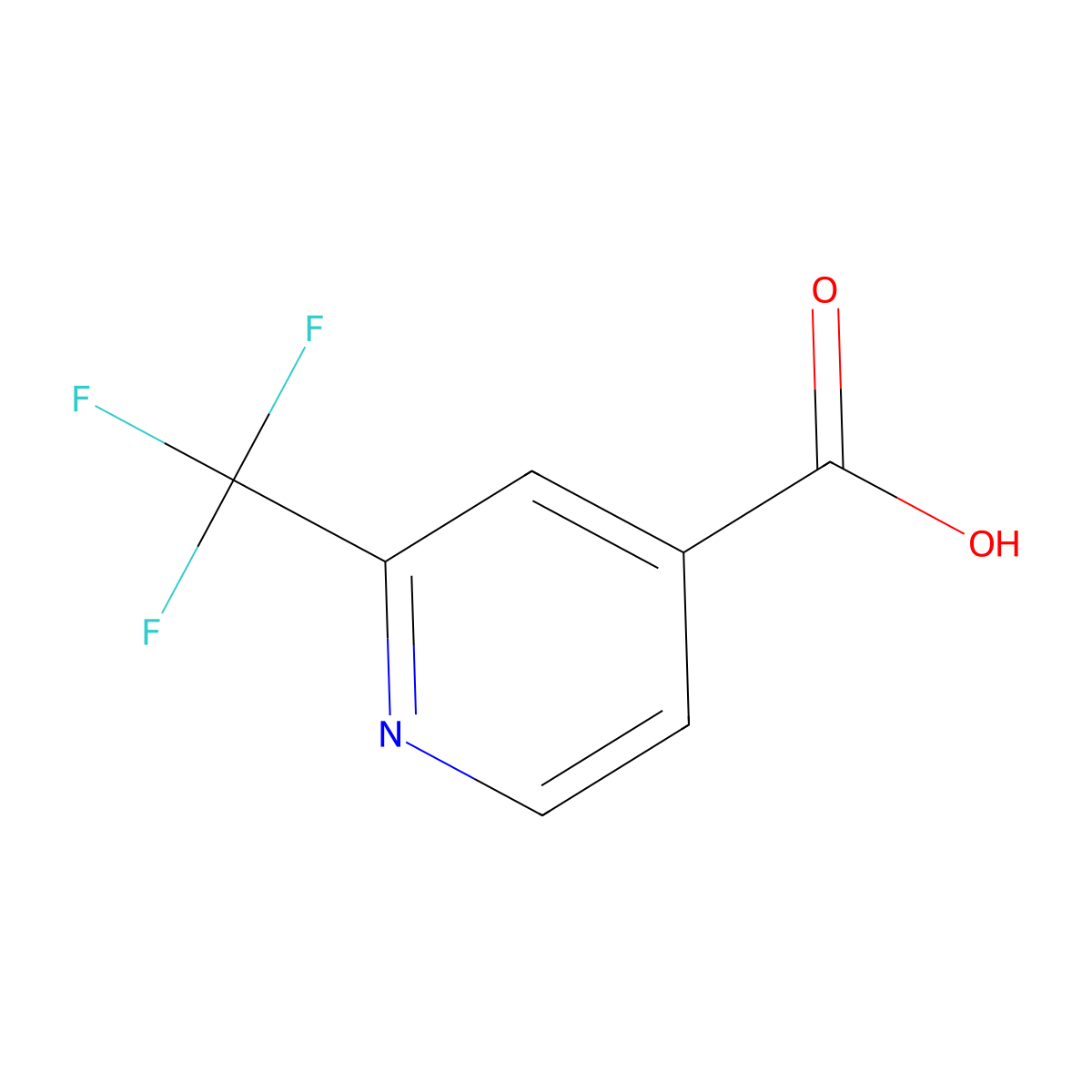 2-(Trifluoromethyl)pyridine-4-carboxylic acid molecular structure, CAS 131747-41-6