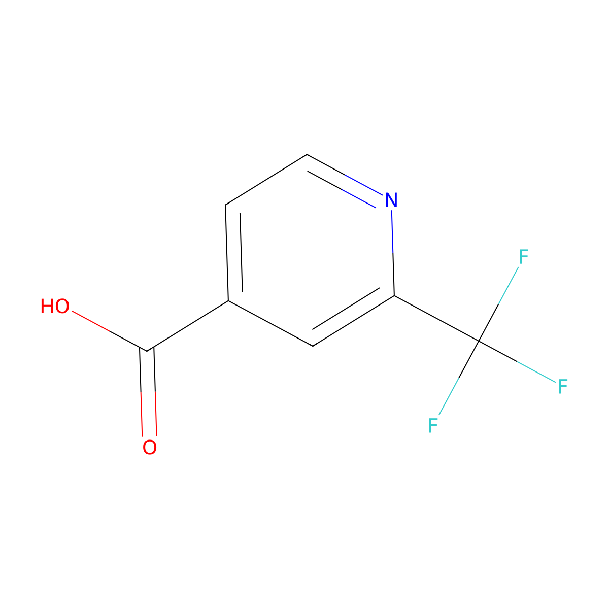 2-(Trifluoromethyl)pyridine-4-carboxylic acid molecular structure, CAS 131747-41-6
