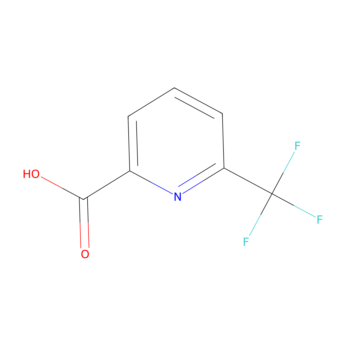 6-(Trifluoromethyl)pyridine-2-carboxylic acid molecular structure, CAS 131747-42-7