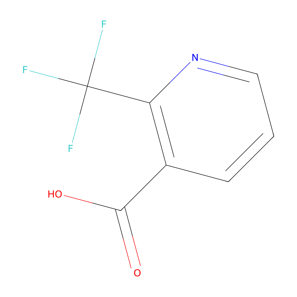 2-(Trifluoromethyl)pyridine-3-carboxylic acid molecular structure, CAS 131747-43-8