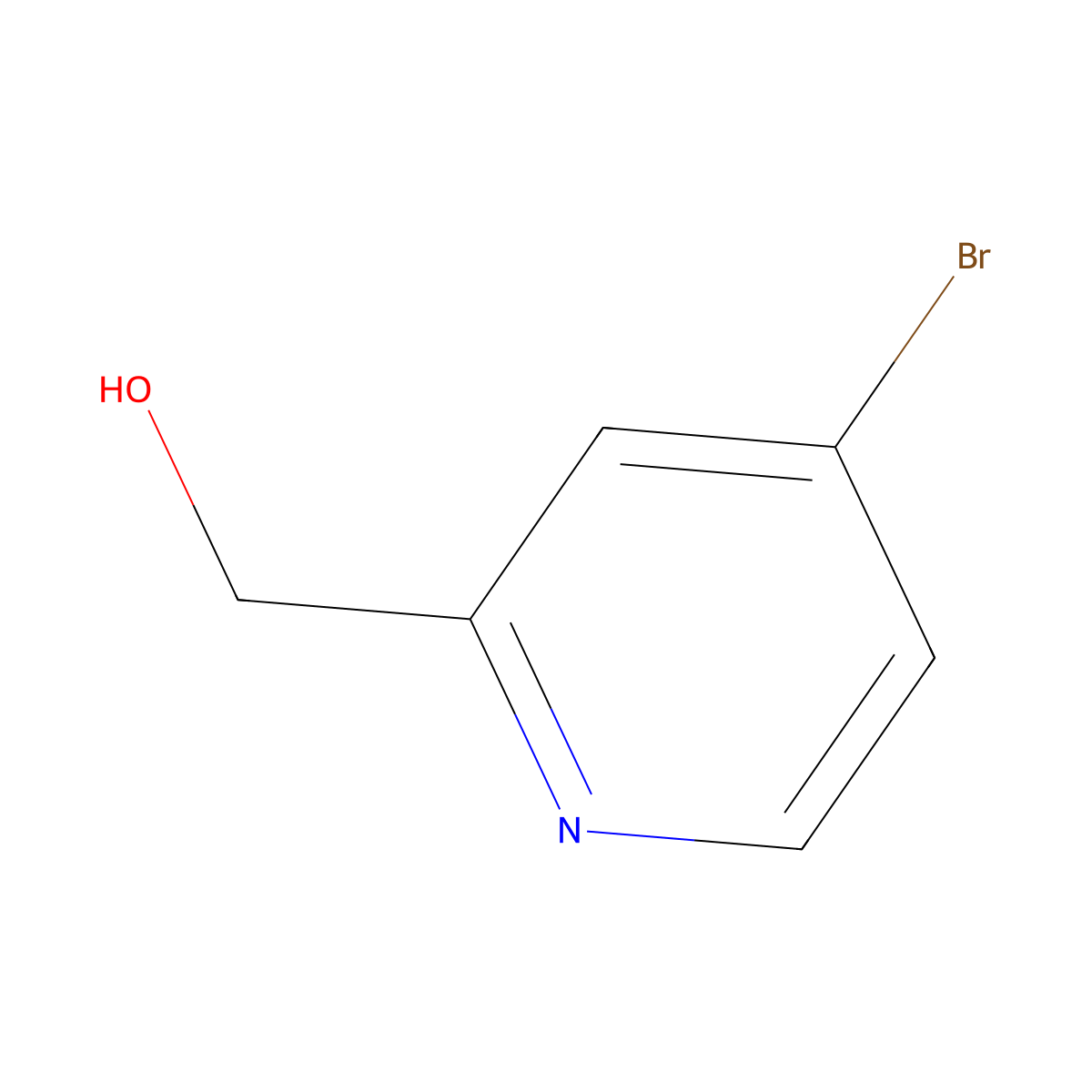 (4-Bromopyridin-2-yl)methanol molecular structure, CAS 131747-45-0