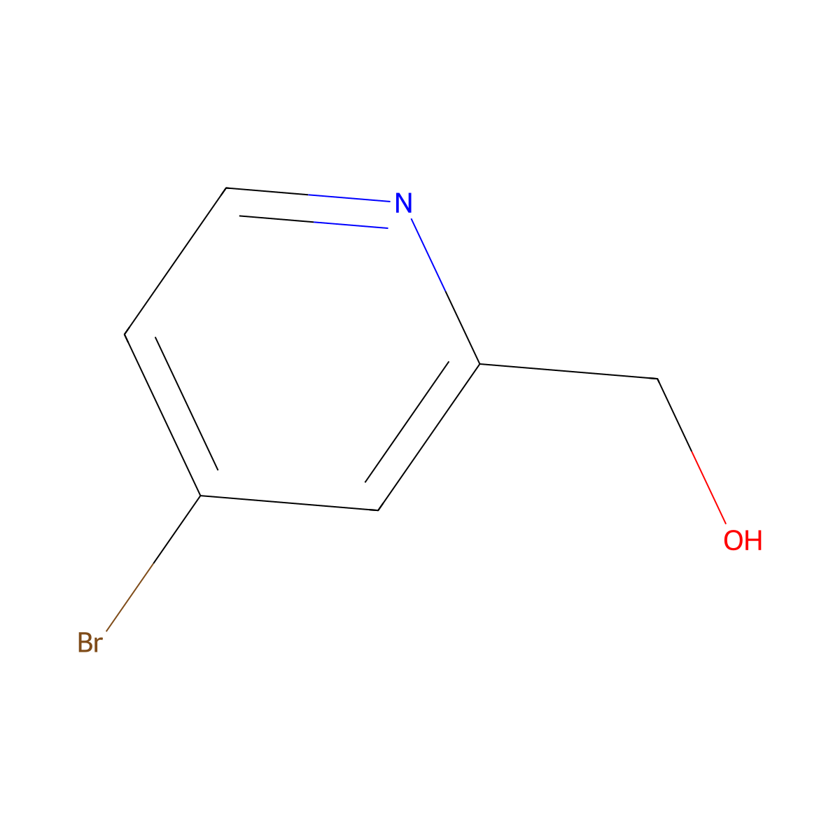(4-Bromopyridin-2-yl)methanol molecular structure, CAS 131747-45-0