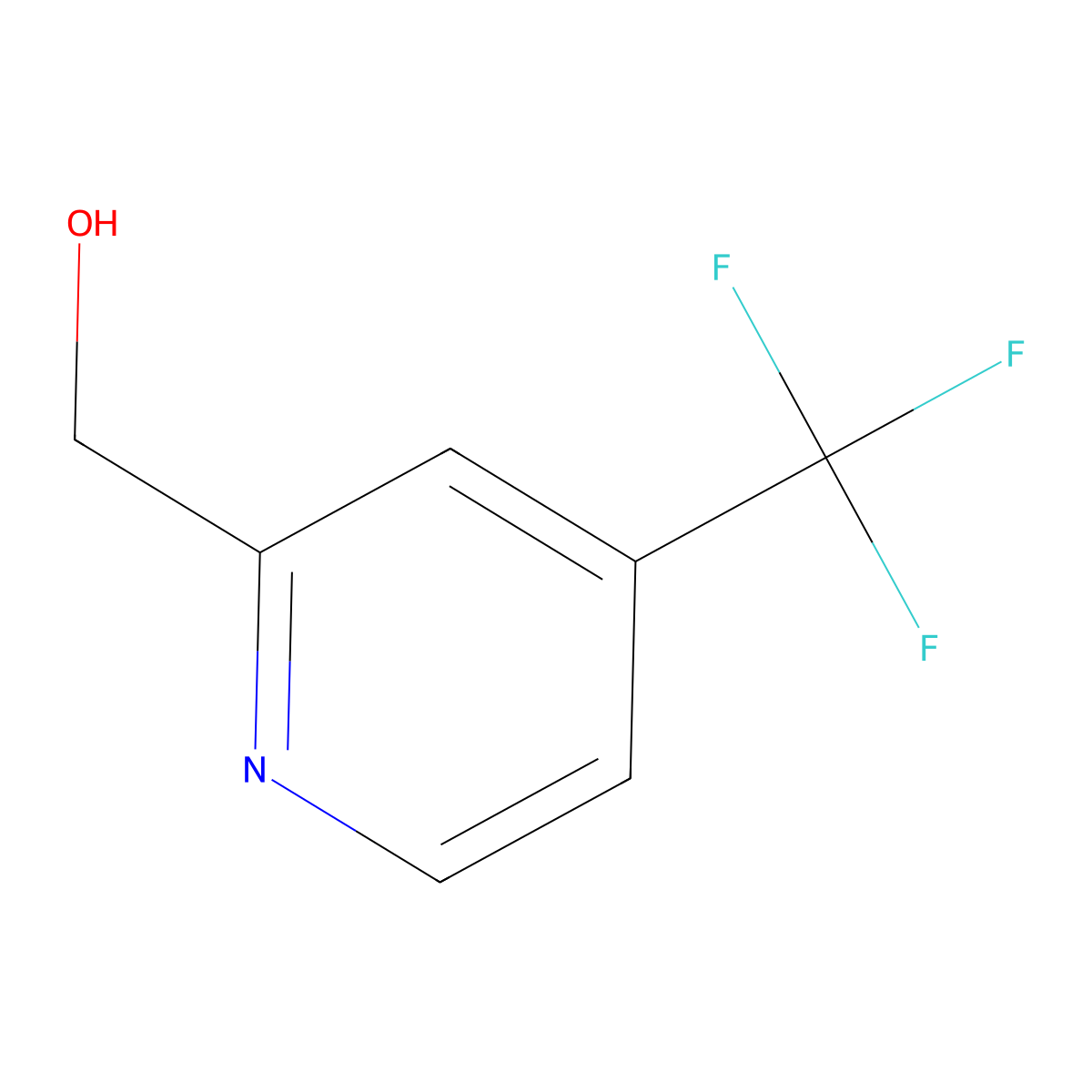 2-(Hydroxymethyl)-4-(trifluoromethyl)pyridine molecular structure, CAS 131747-46-1
