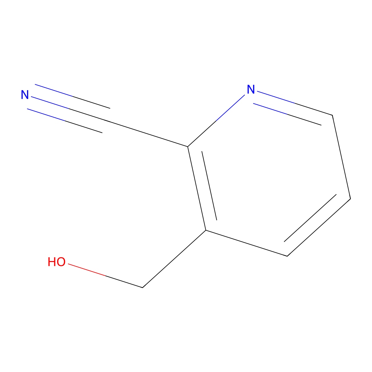 3-(Hydroxymethyl)-2-pyridinecarbonitrile molecular structure, CAS 131747-56-3