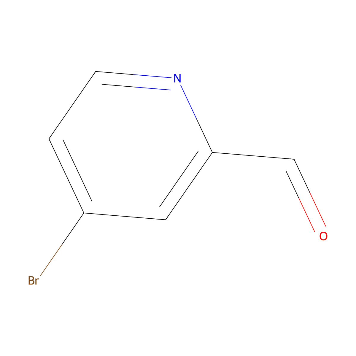 4-Bromopyridine-2-carbaldehyde molecular structure, CAS 131747-63-2