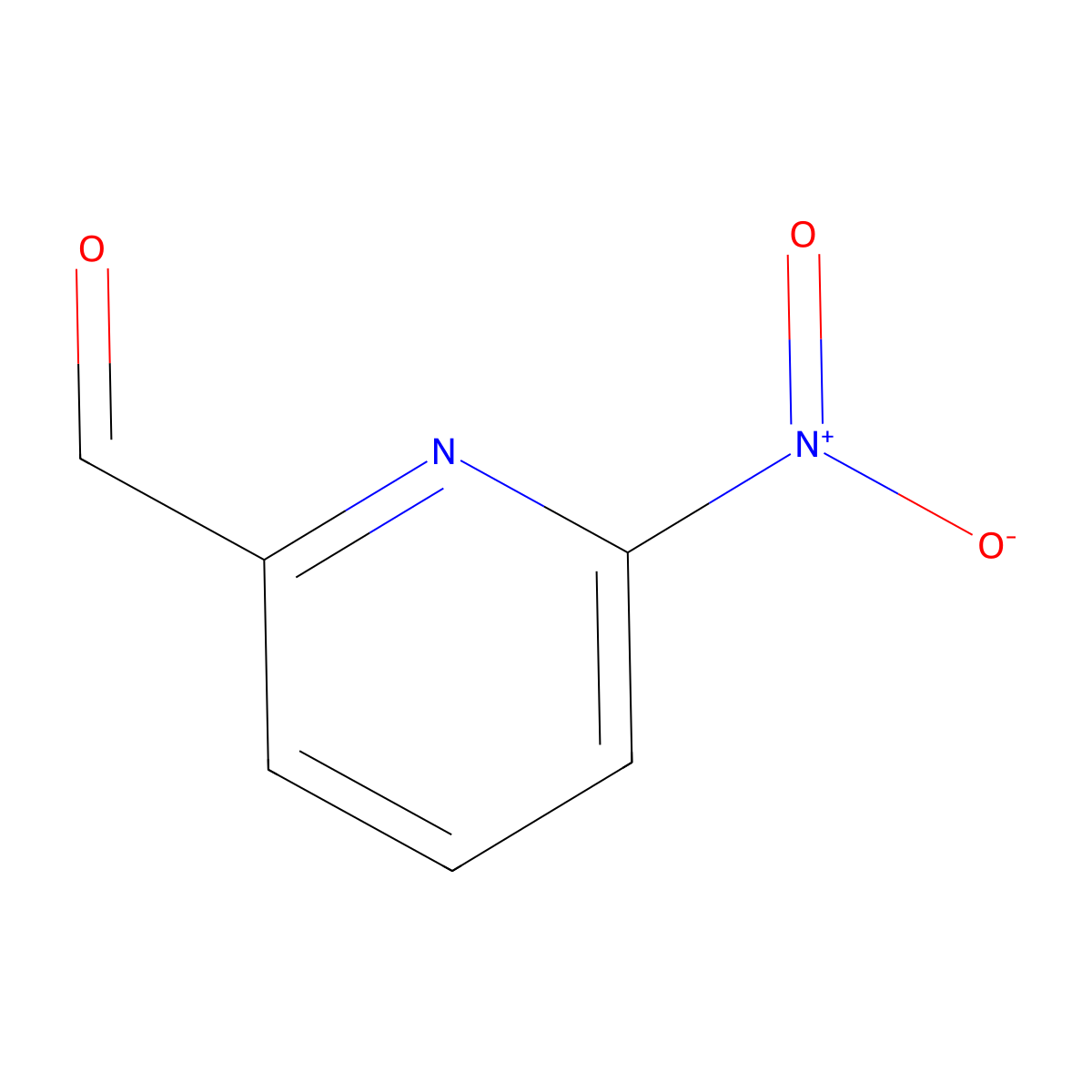 6-Nitropicolinaldehyde molecular structure, CAS 131747-64-3
