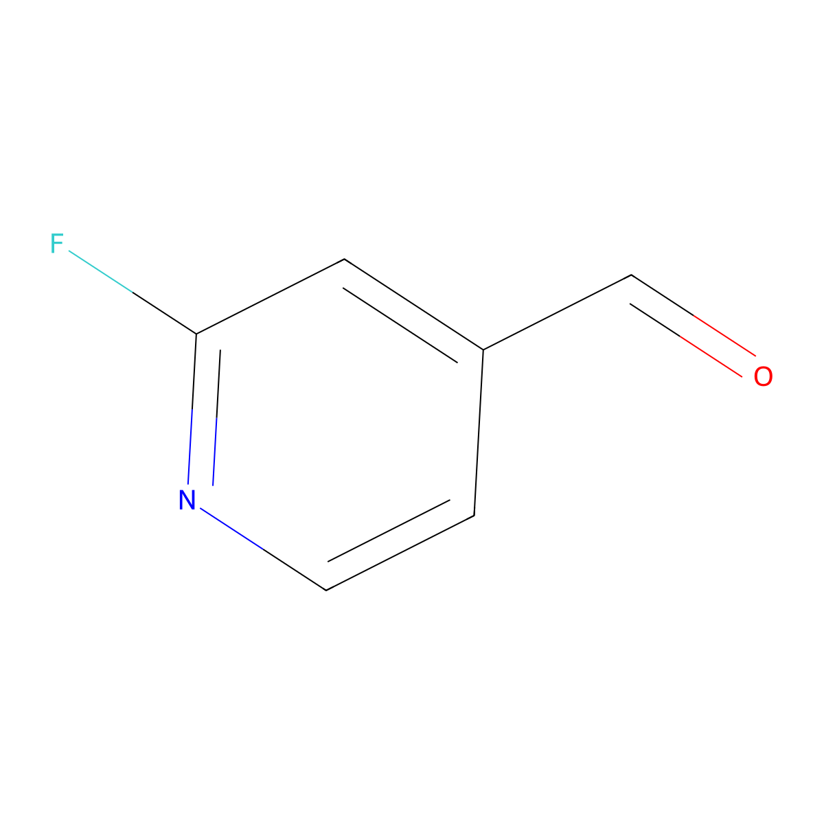 2-Fluoroisonicotinaldehyde molecular structure, CAS 131747-69-8
