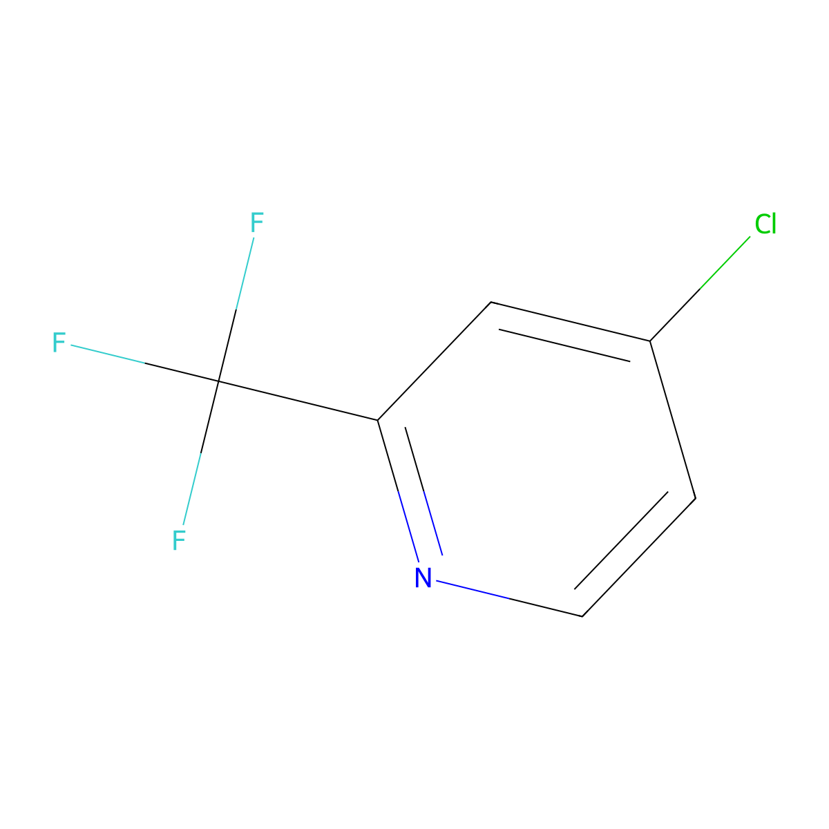4-Chloro-2-(trifluoromethyl)pyridine molecular structure, CAS 131748-14-6