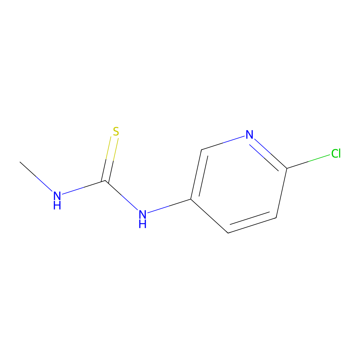 1-(6-Chloropyridin-3-yl)-3-methylthiourea molecular structure, CAS 131748-90-8