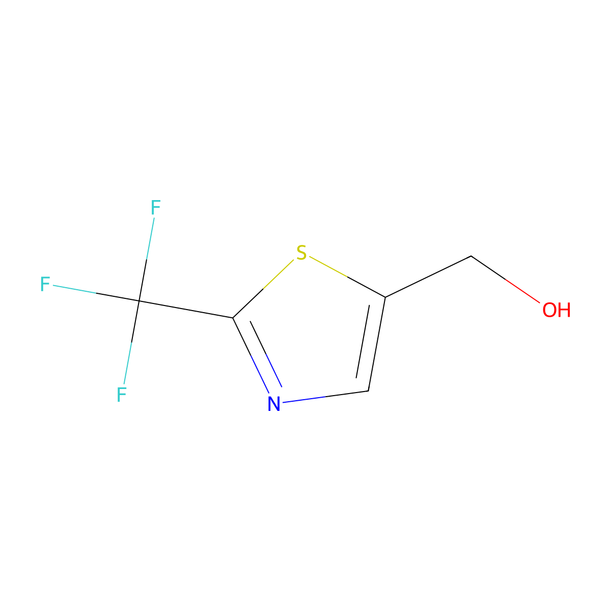 (2-(Trifluoromethyl)-1,3-thiazol-5-yl)methanol molecular structure, CAS 131748-97-5