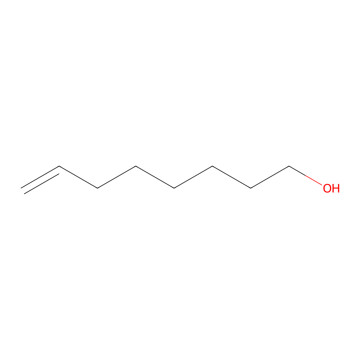 Oct-7-en-1-ol molecular structure, CAS 13175-44-5