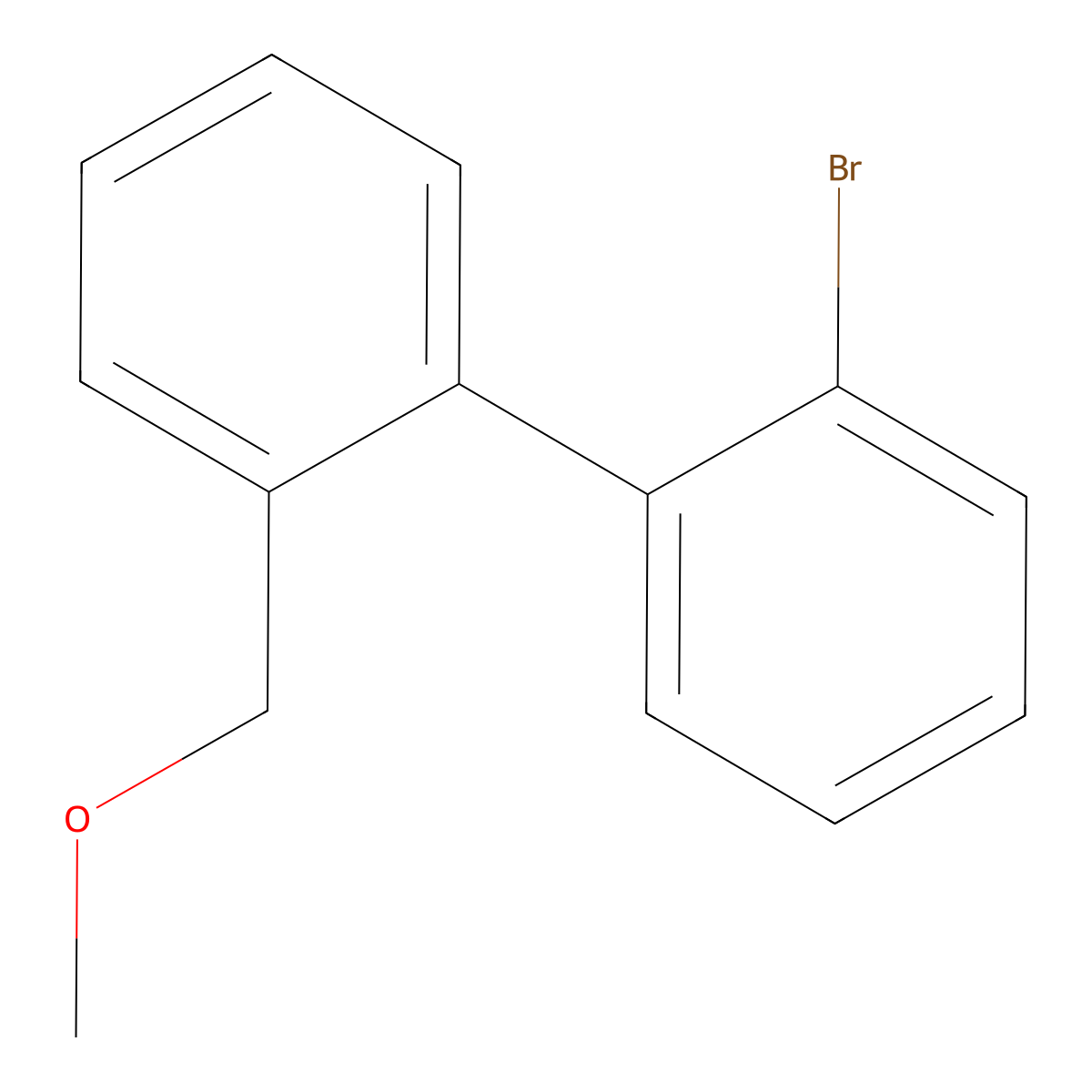 2-Bromo-2'-(methoxymethyl)-1,1'-biphenyl molecular structure, CAS 13175-74-1