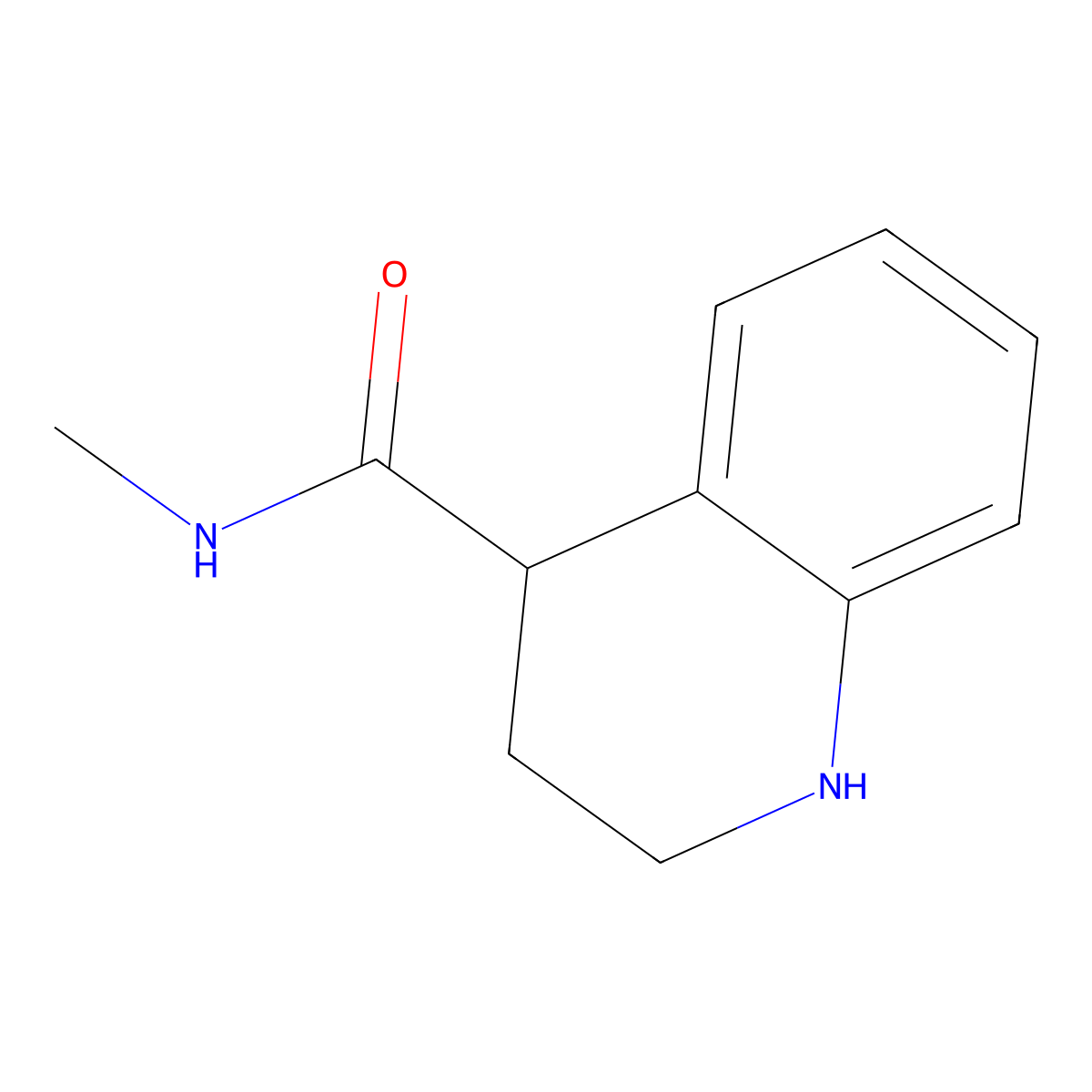 N-methyl-1,2,3,4-tetrahydroquinoline-4-carboxamide molecular structure, CAS 131753-21-4