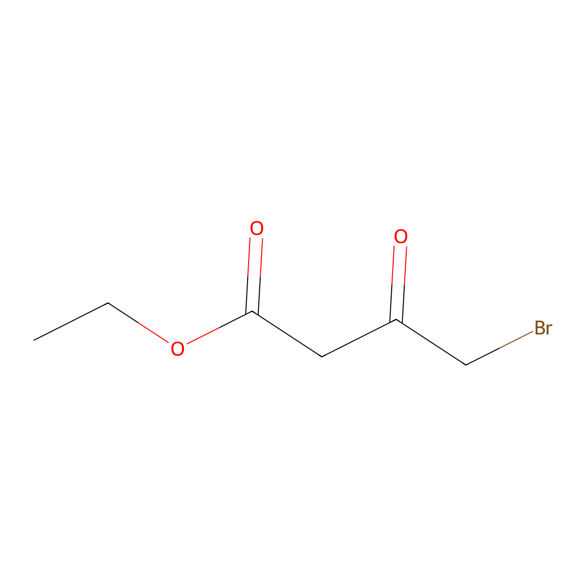 Ethyl 4-bromo-3-oxobutanoate molecular structure, CAS 13176-46-0