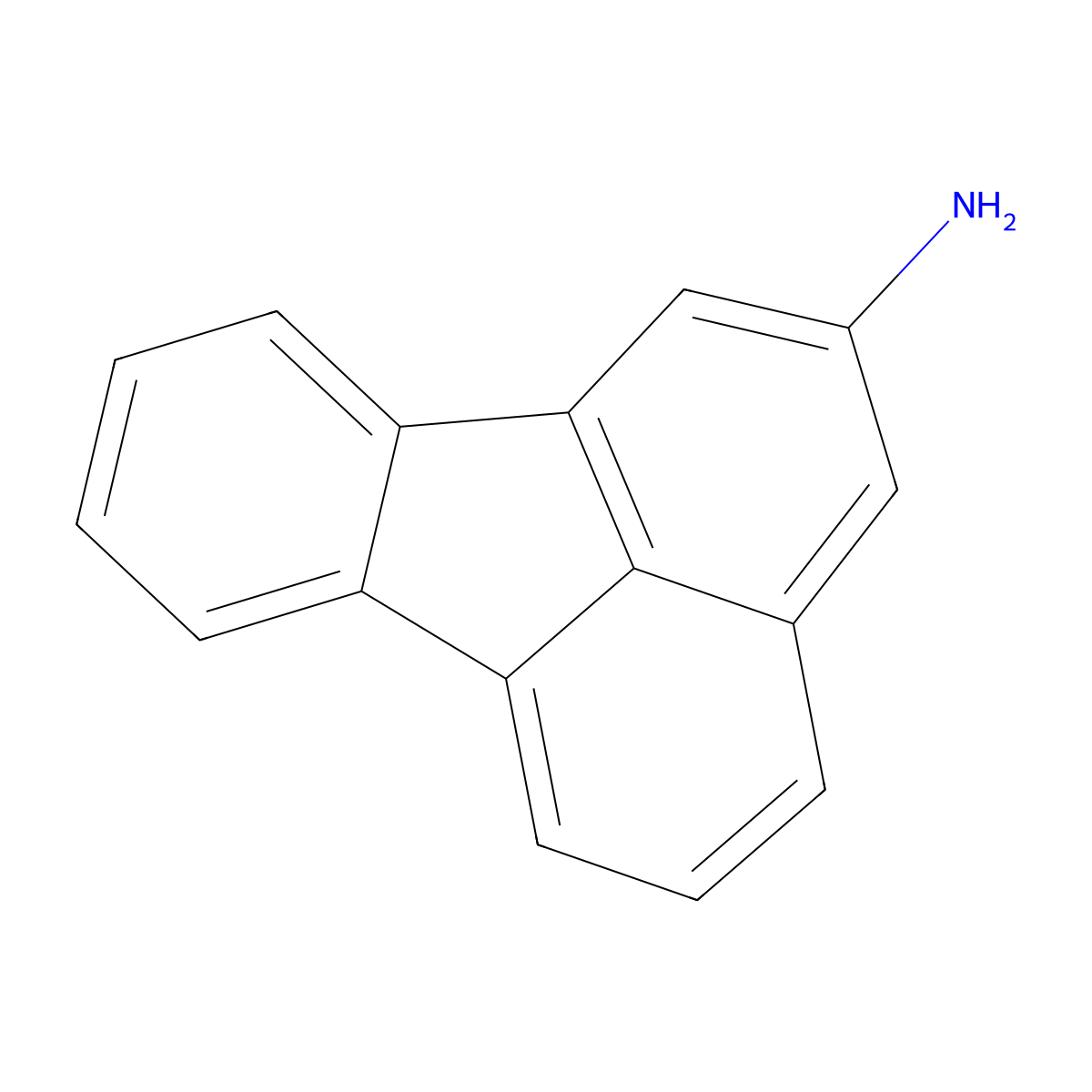 2-Aminofluoranthene molecular structure, CAS 13177-26-9