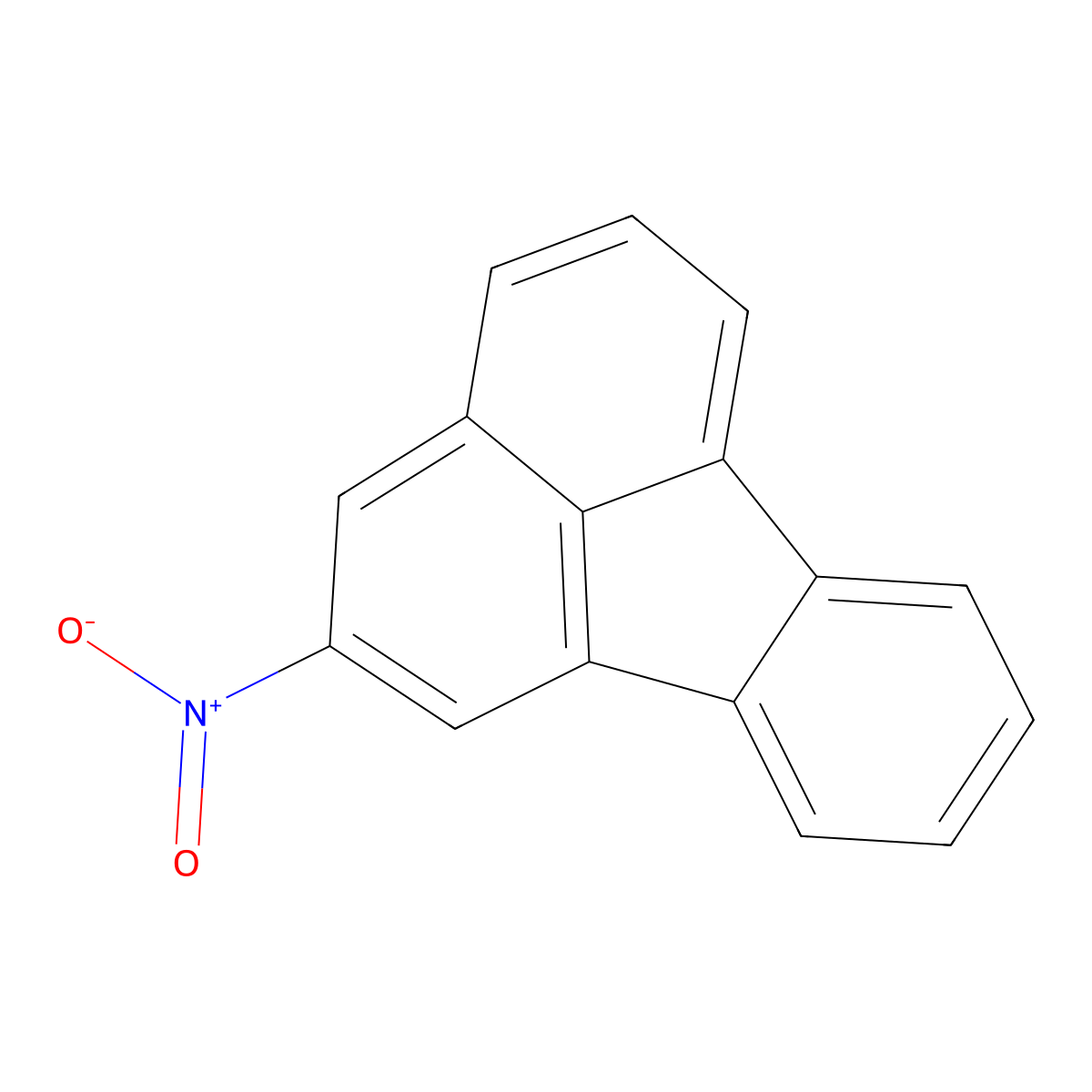 2-Nitrofluoranthene molecular structure, CAS 13177-29-2