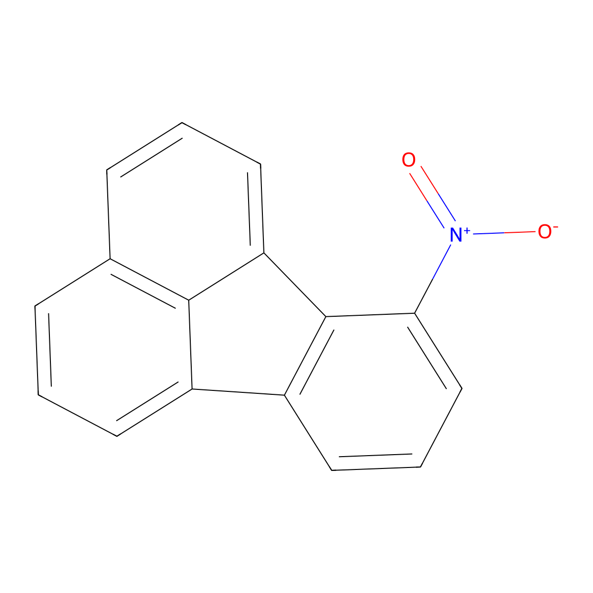 Fluoranthene, 7-nitro- molecular structure, CAS 13177-31-6