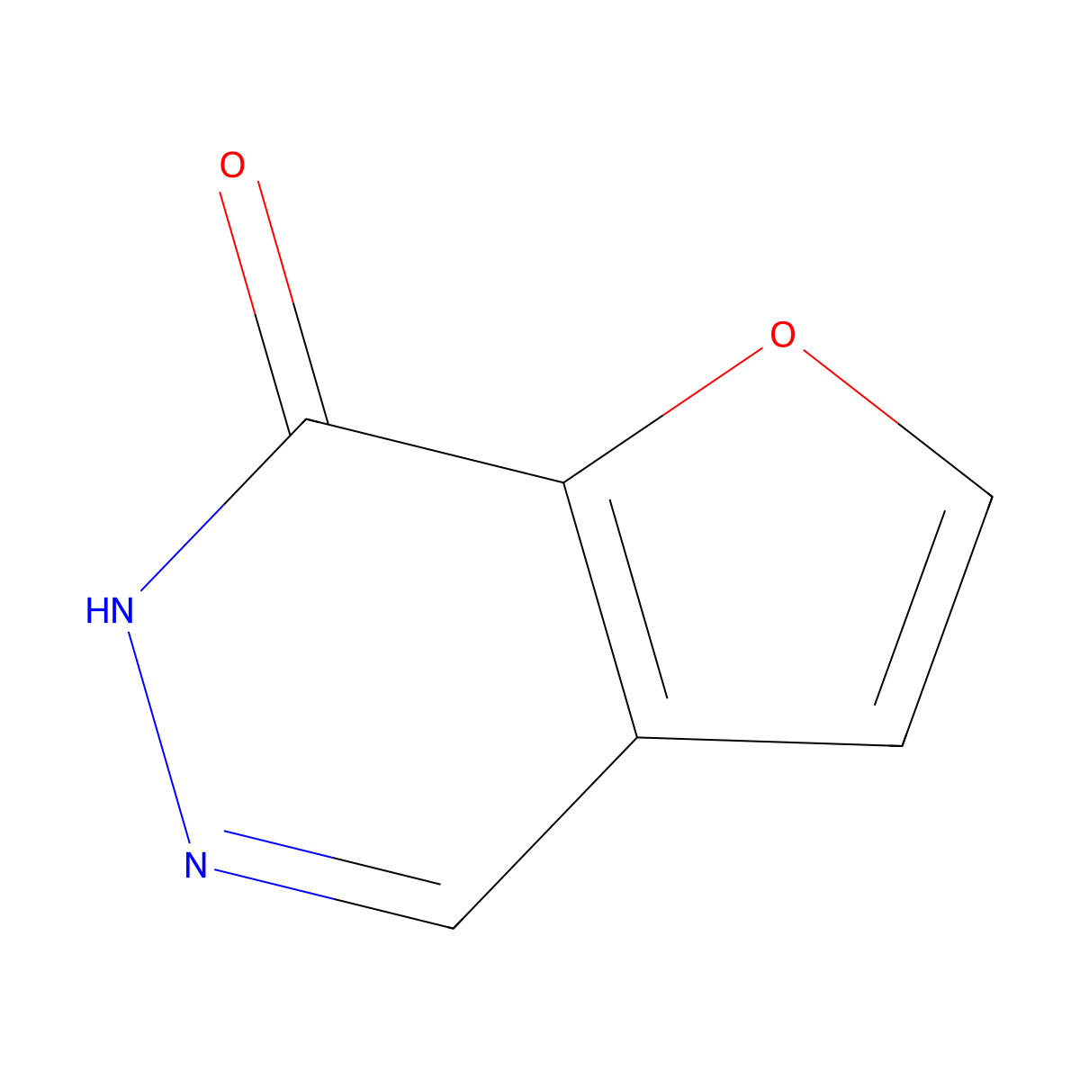 6H,7H-Furo[2,3-d]pyridazin-7-one molecular structure, CAS 13177-73-6