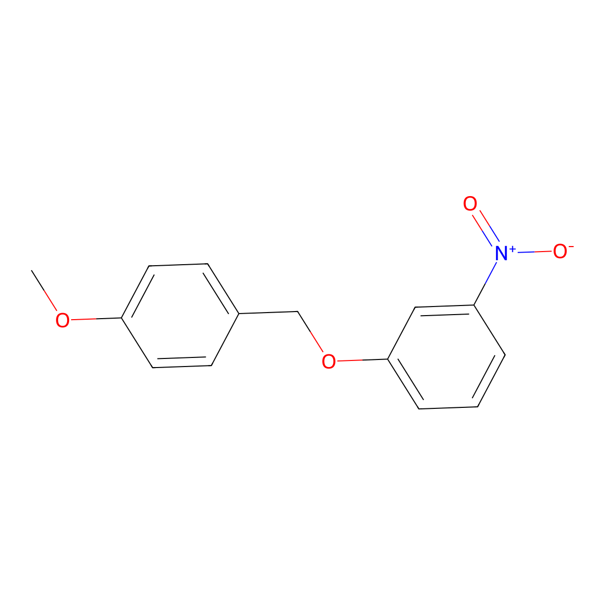 1-[(4-methoxyphenyl)methoxy]-3-nitro-Benzene molecular structure, CAS 131770-84-8