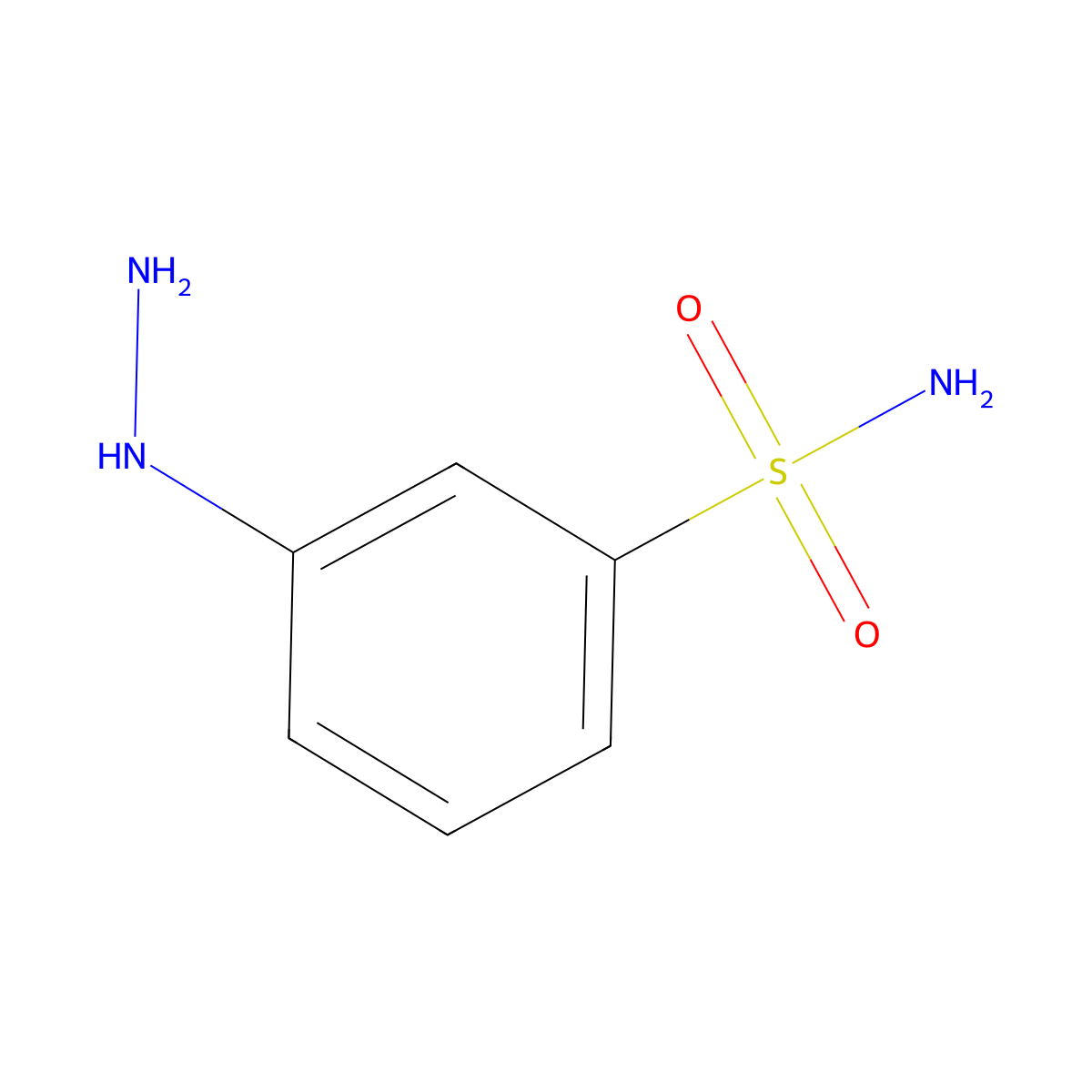 3-Hydrazinylbenzenesulfonamide molecular structure, CAS 131774-72-6