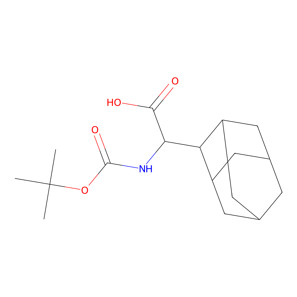 2-(Adamantan-2-yl)-2-{[(tert-butoxy)carbonyl]amino}aceticacid molecular structure, CAS 131776-55-1