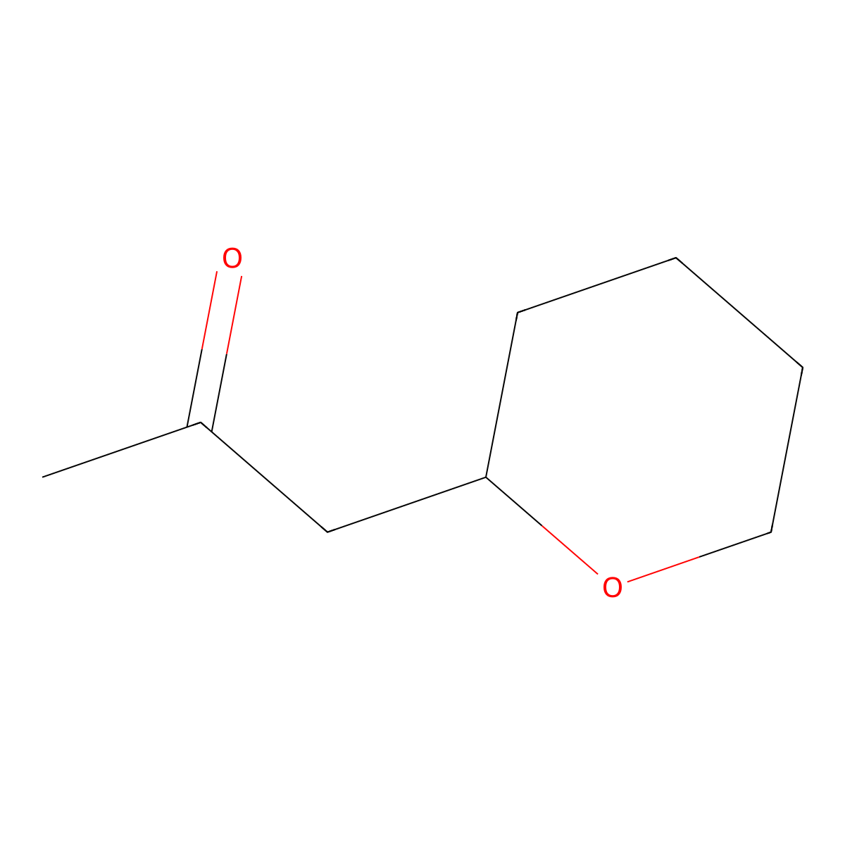1-(Oxan-2-yl)propan-2-one molecular structure, CAS 13178-51-3