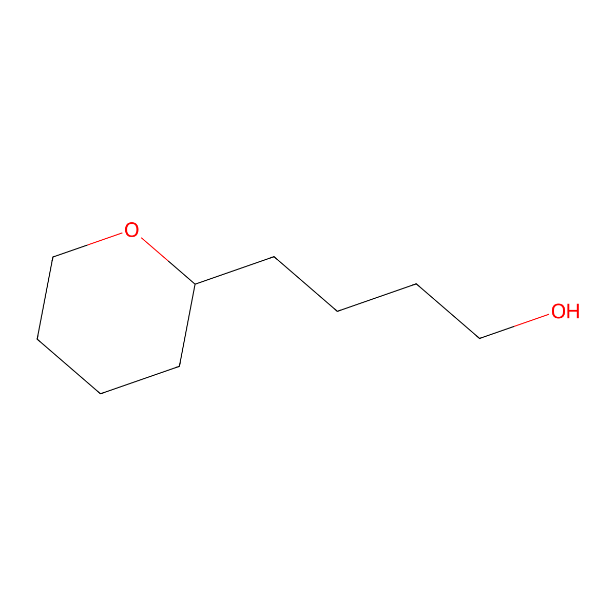 4-(Oxan-2-yl)butan-1-ol molecular structure, CAS 13178-64-8