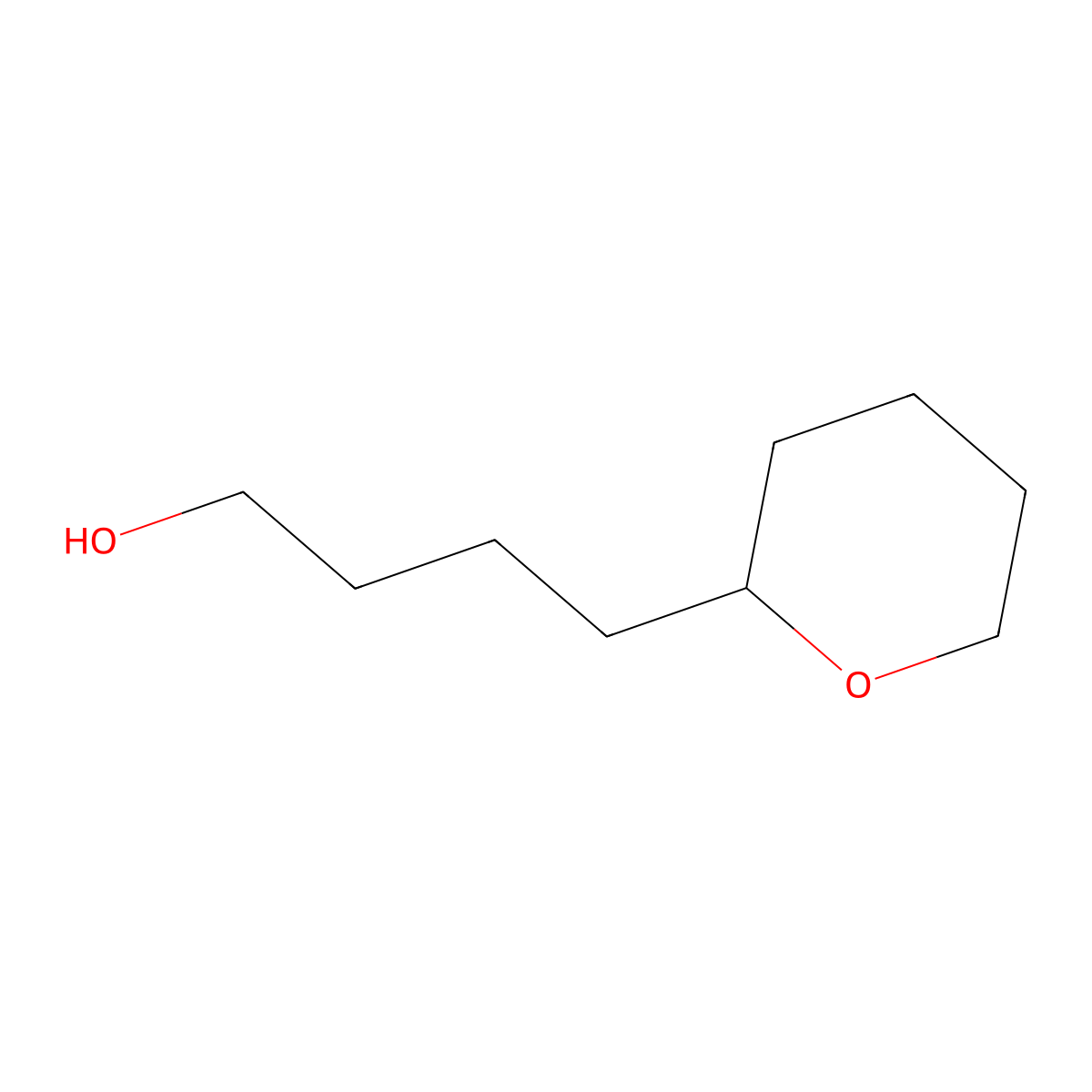 4-(Oxan-2-yl)butan-1-ol molecular structure, CAS 13178-64-8