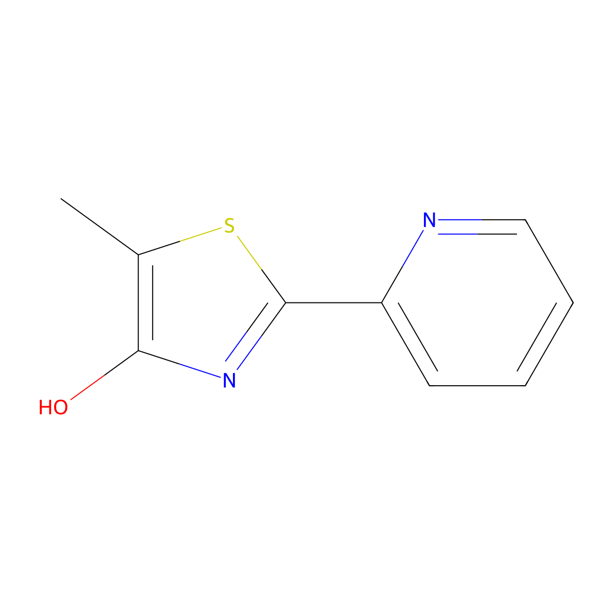 5-Methyl-2-(2-pyridinyl)-1,3-thiazol-4-ol molecular structure, CAS 131786-47-5