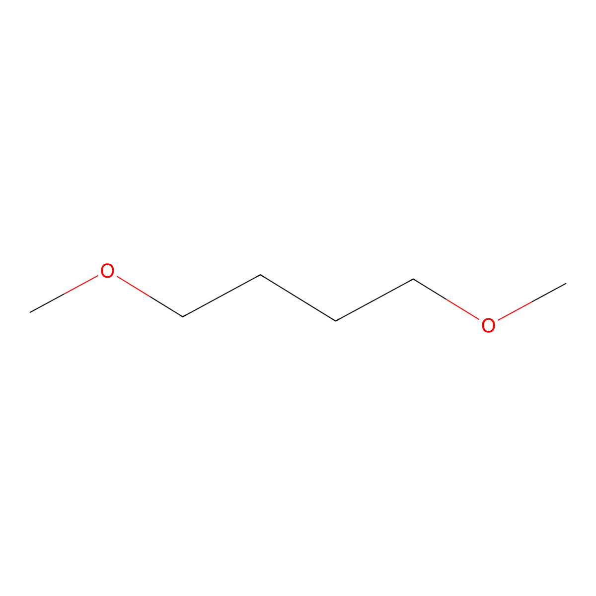 1,4-Dimethoxybutane molecular structure, CAS 13179-96-9