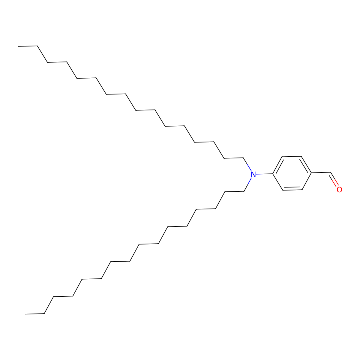 4-(Dihexadecylamino)benzaldehyde molecular structure, CAS 131814-01-2