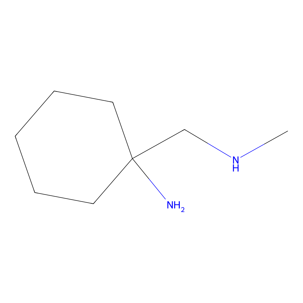 1-[(Methylamino)methyl]cyclohexan-1-amine molecular structure, CAS 131815-15-1