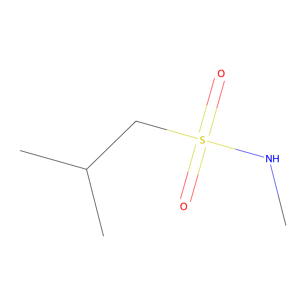 N,2-dimethylpropane-1-sulfonamide molecular structure, CAS 131817-25-9
