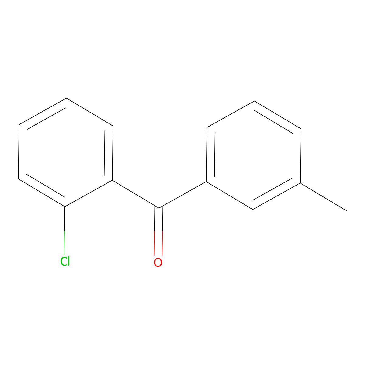 2-Chloro-3'-methylbenzophenone molecular structure, CAS 131822-46-3