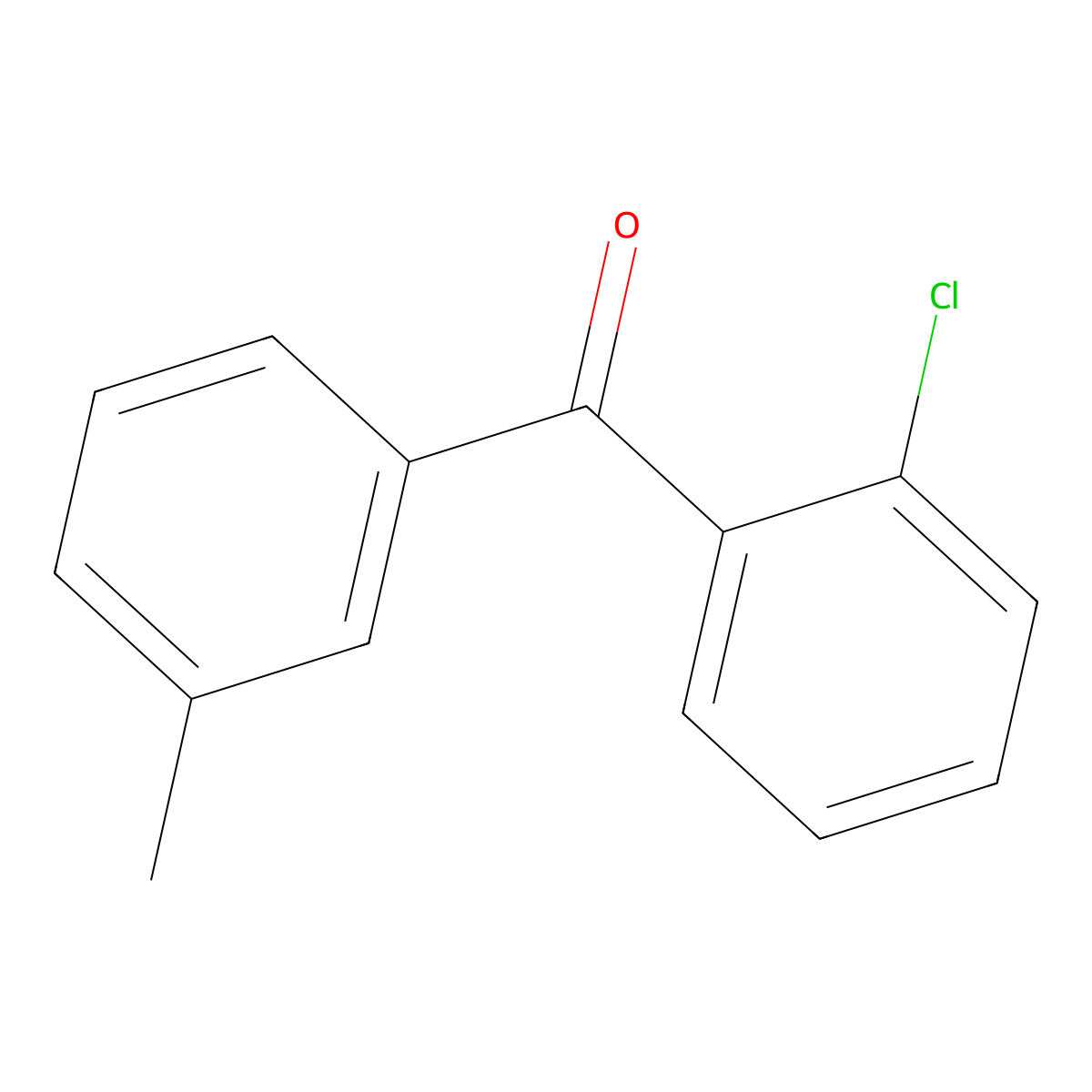 2-Chloro-3'-methylbenzophenone molecular structure, CAS 131822-46-3