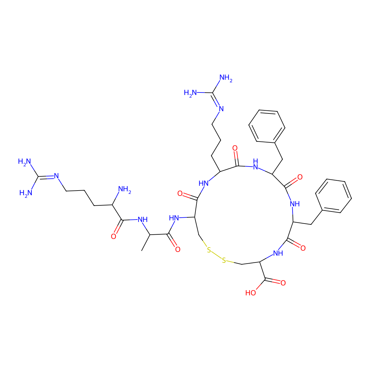 Peptide R, TFA salt molecular structure, CAS 1318232-11-9