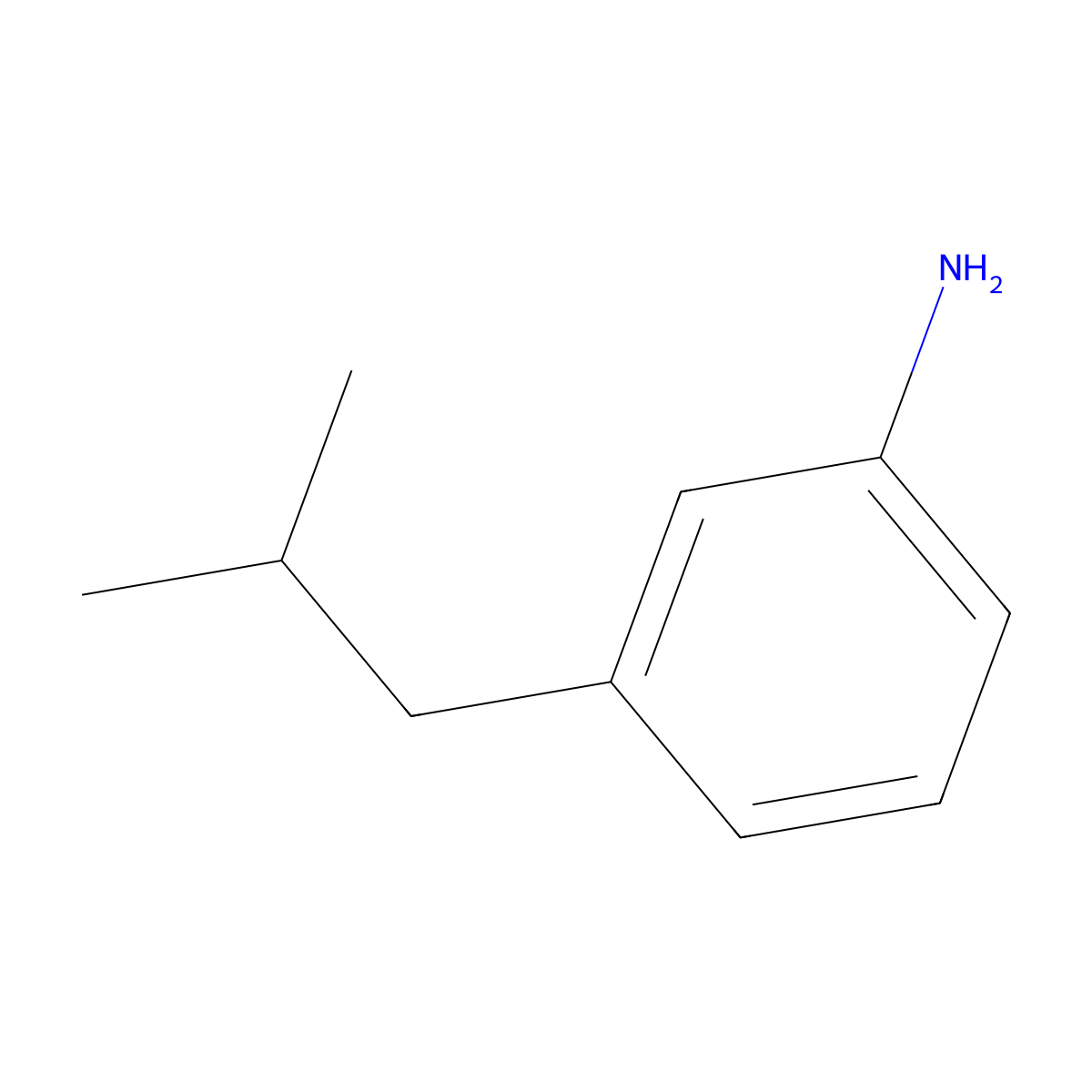 3-Isobutylaniline molecular structure, CAS 131826-11-4